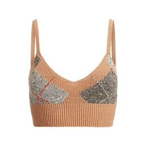 Polo Ralph Lauren Argyle Wool-Cashmere-Blend Bralette medium